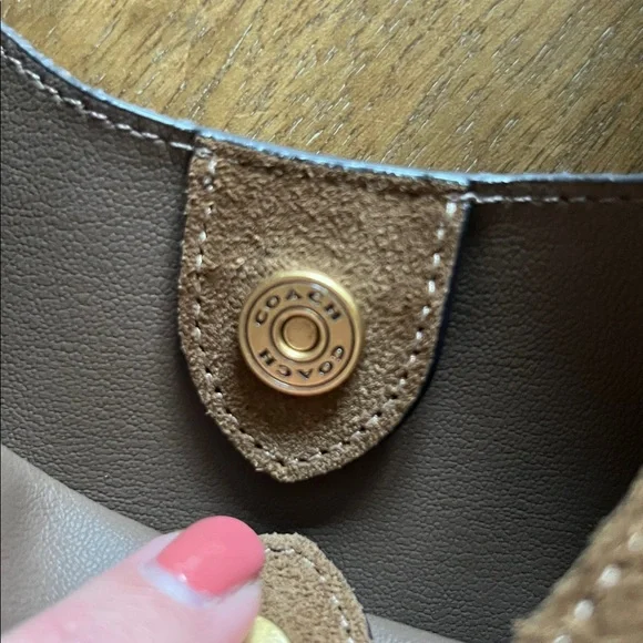 Coach Brooklyn 28 Brown Suede Hobo Bag - Picture 9 of 9